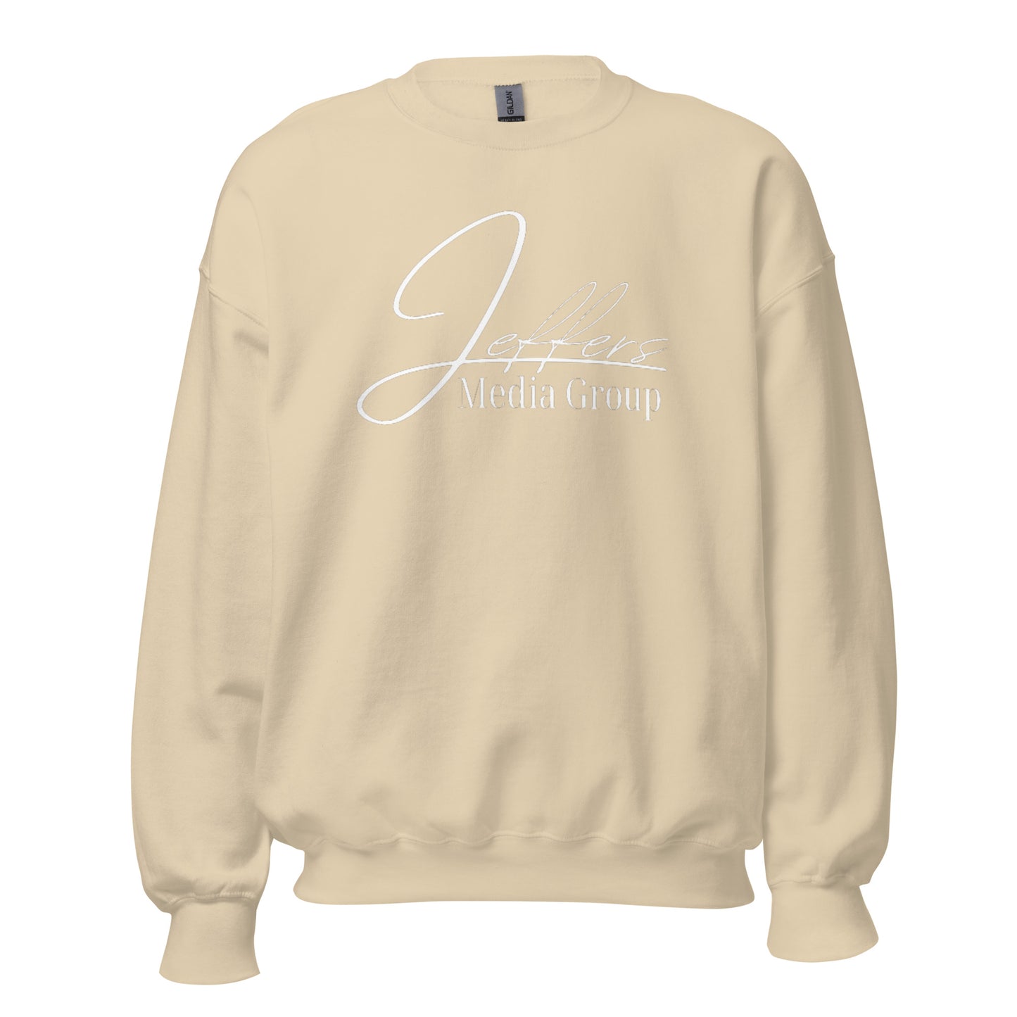 Weißes Sweatshirt der Jeffers Media Group