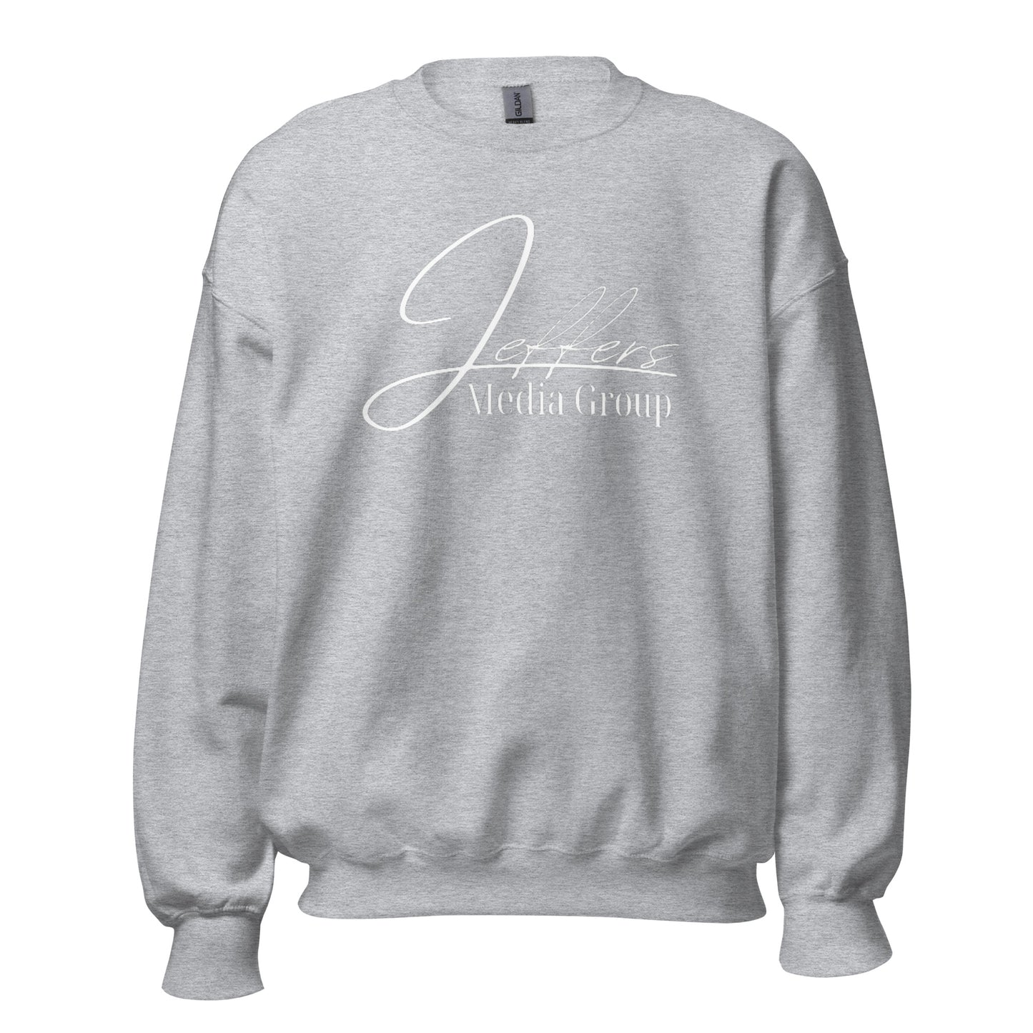 Weißes Sweatshirt der Jeffers Media Group