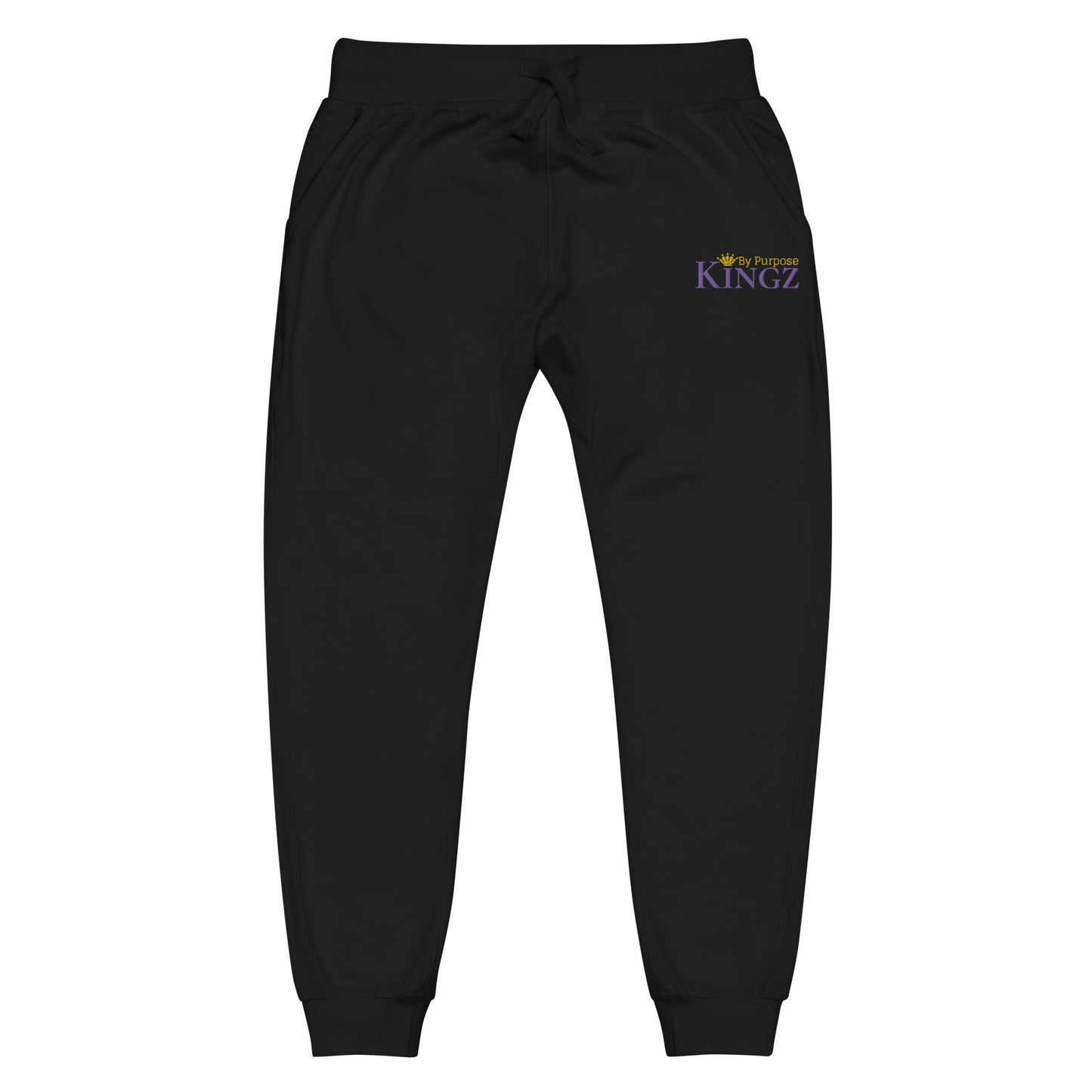 Kingz By Purpose Royal Combo (Lila/Gold/Gold) Fleece-Jogginghose