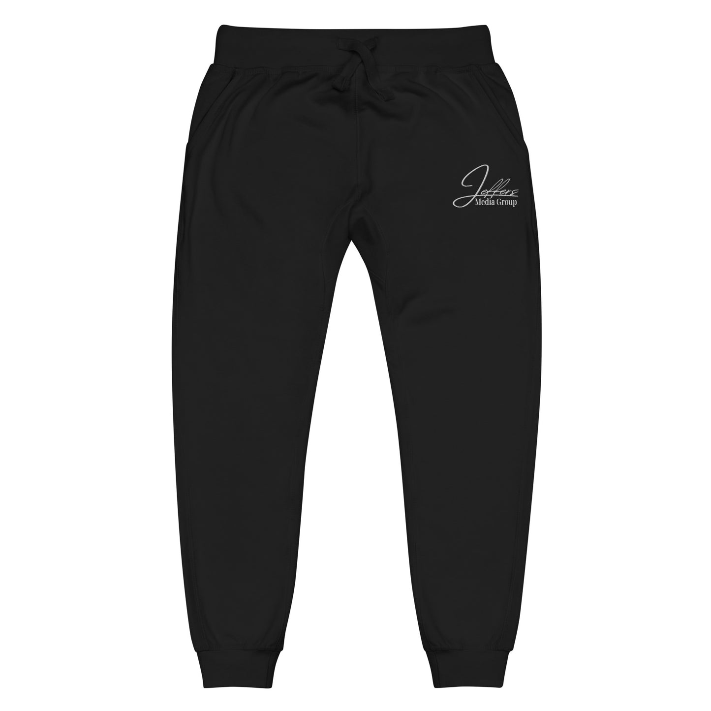 Jeffers Media Group White Fleece Sweatpants