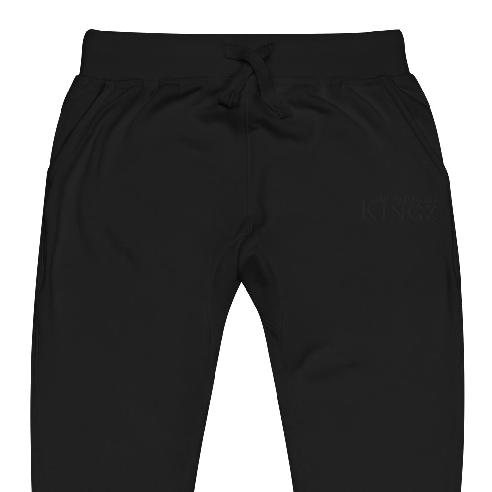 Kingz By Purpose – Schwarze Fleece-Jogginghose