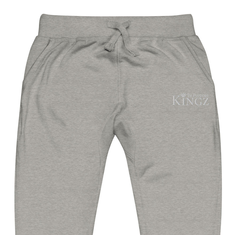 Kingz By Purpose White Fleece Sweatpants