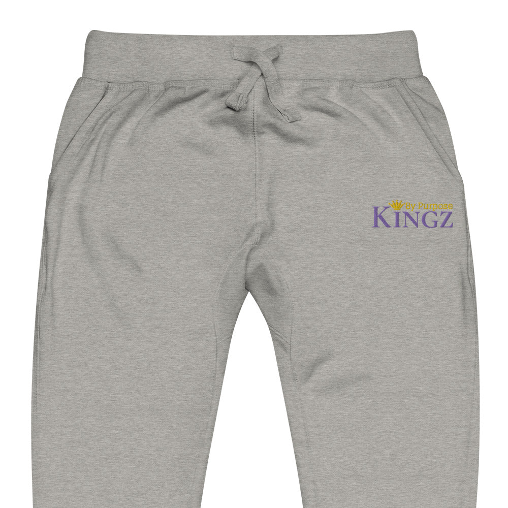 Kingz By Purpose Royal Combo (Lila/Gold/Gold) Fleece-Jogginghose