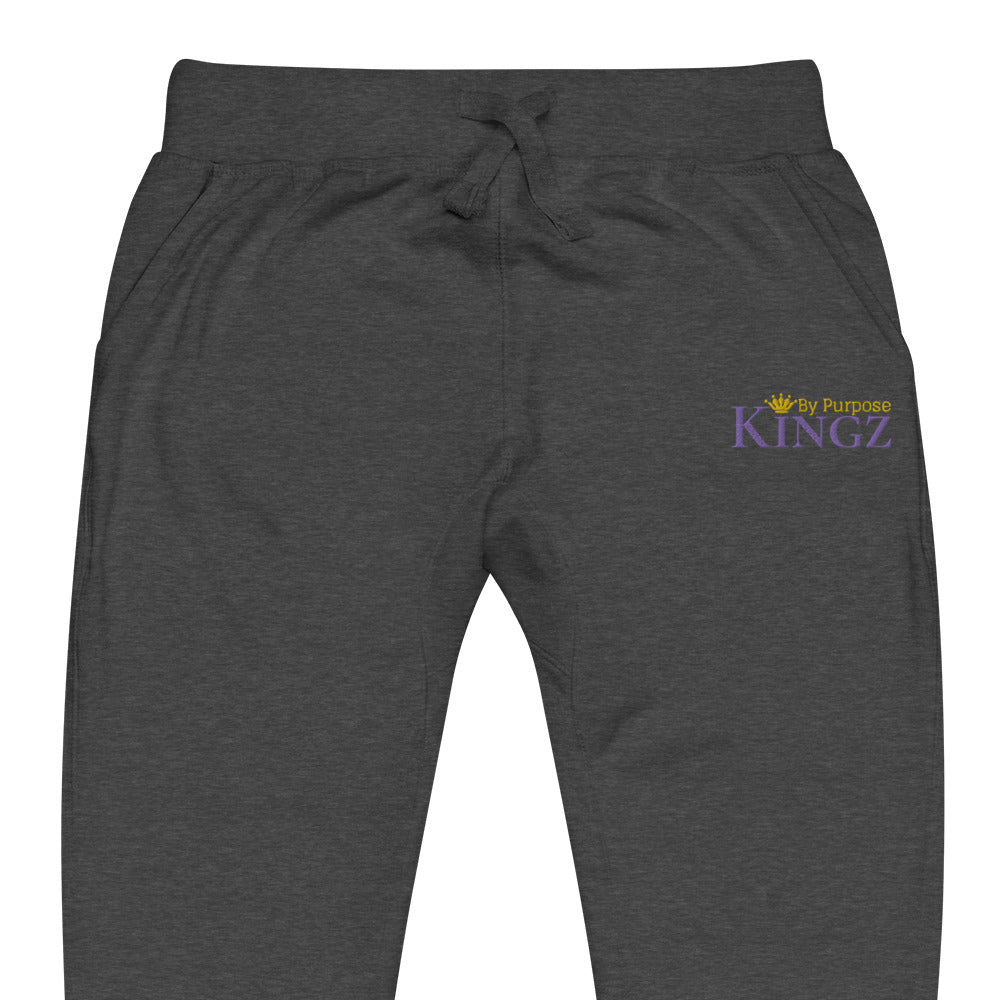 Kingz By Purpose Royal Combo (Lila/Gold/Gold) Fleece-Jogginghose