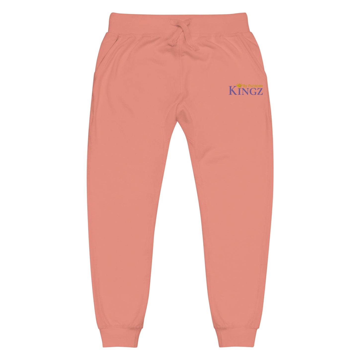 Kingz By Purpose Royal Combo (Lila/Gold/Gold) Fleece-Jogginghose