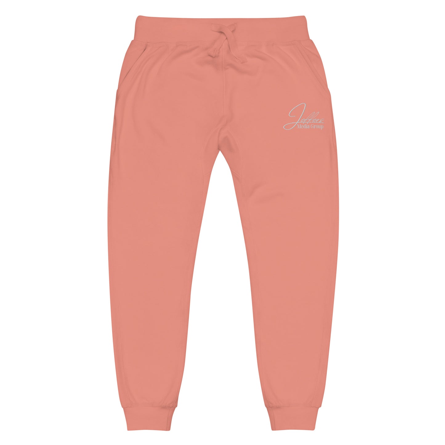Jeffers Media Group White Fleece Sweatpants