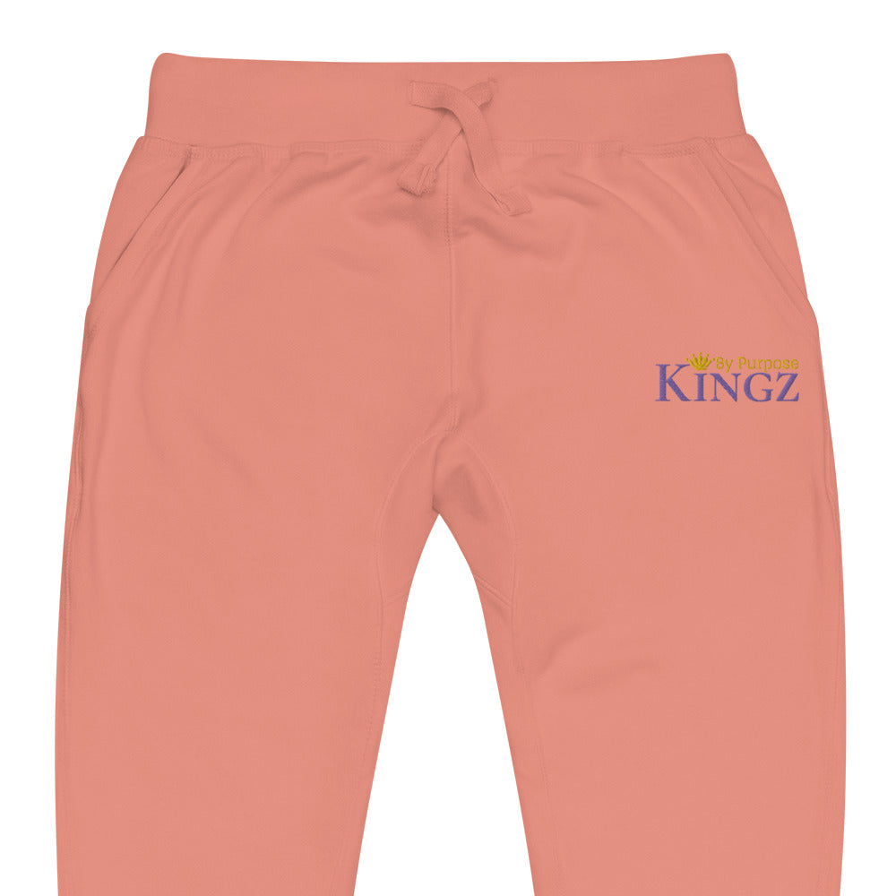 Kingz By Purpose Royal Combo (Lila/Gold/Gold) Fleece-Jogginghose