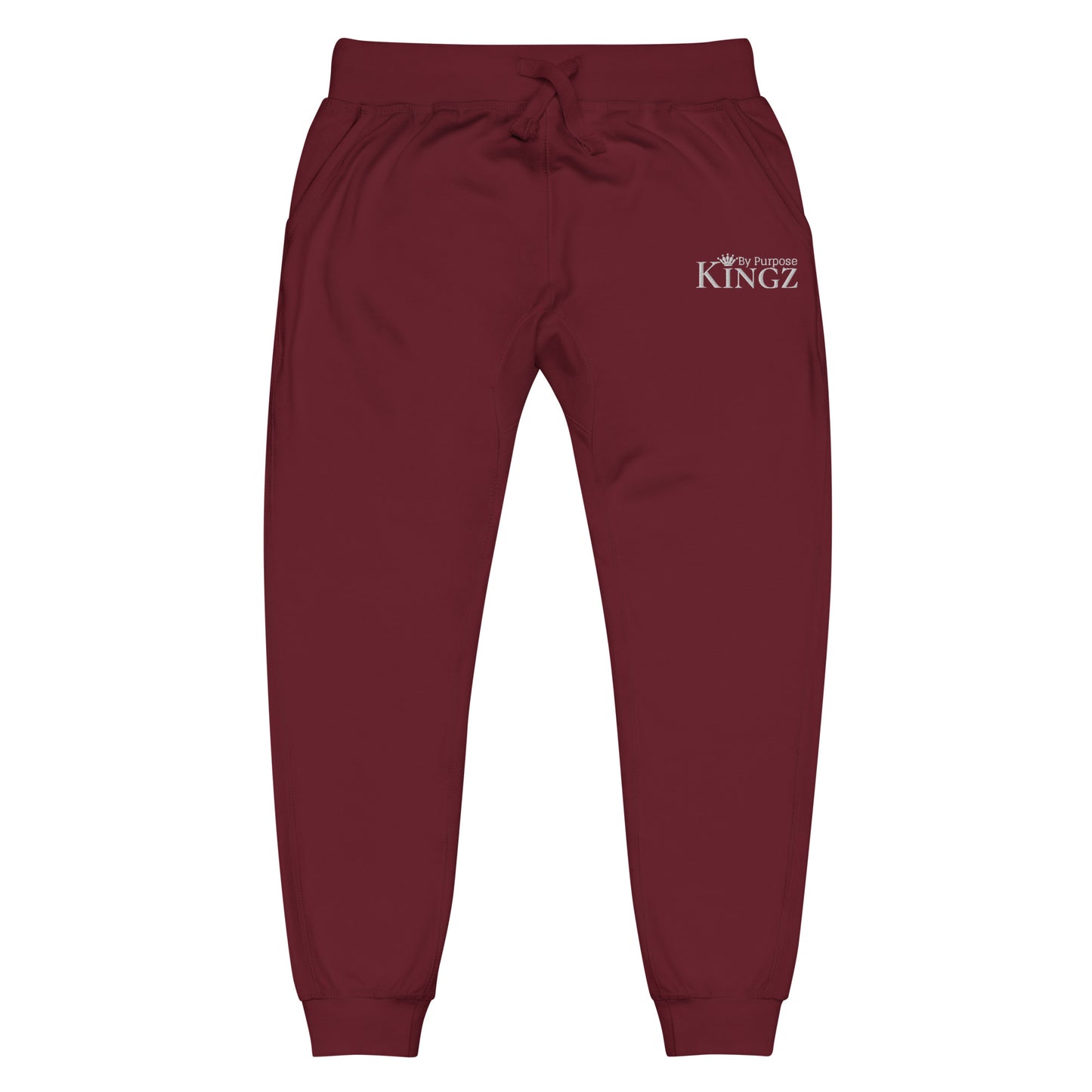 Kingz By Purpose White Fleece Sweatpants