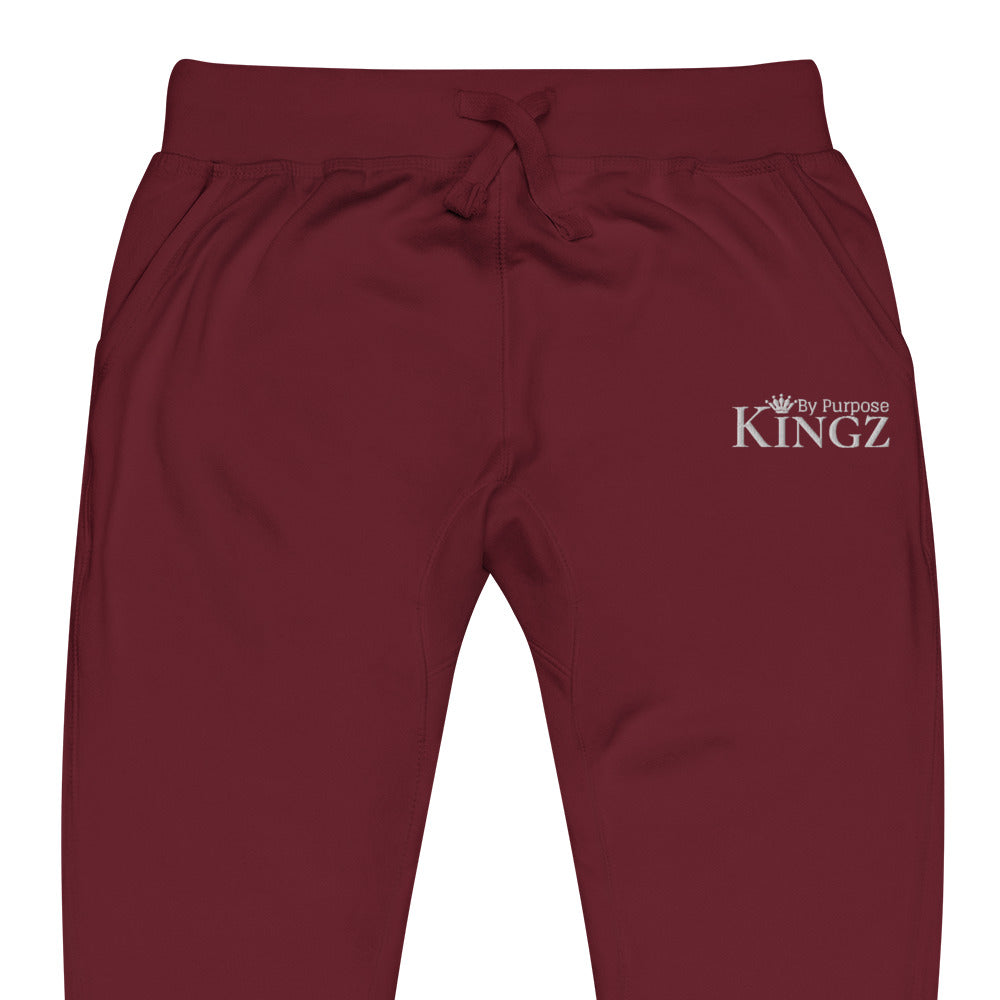 Kingz By Purpose White Fleece Sweatpants