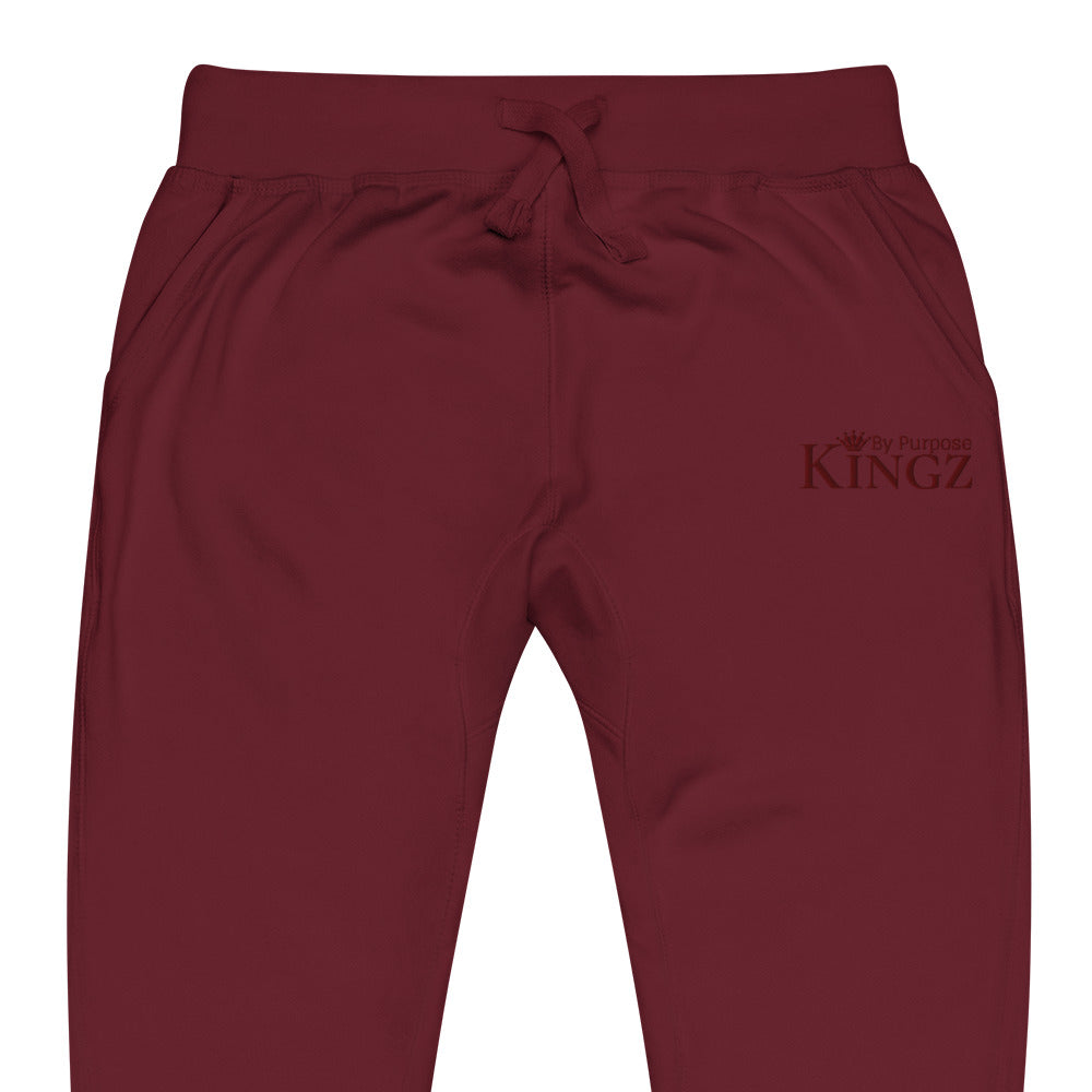 Kingz By Purpose Maroon Fleece Sweatpants