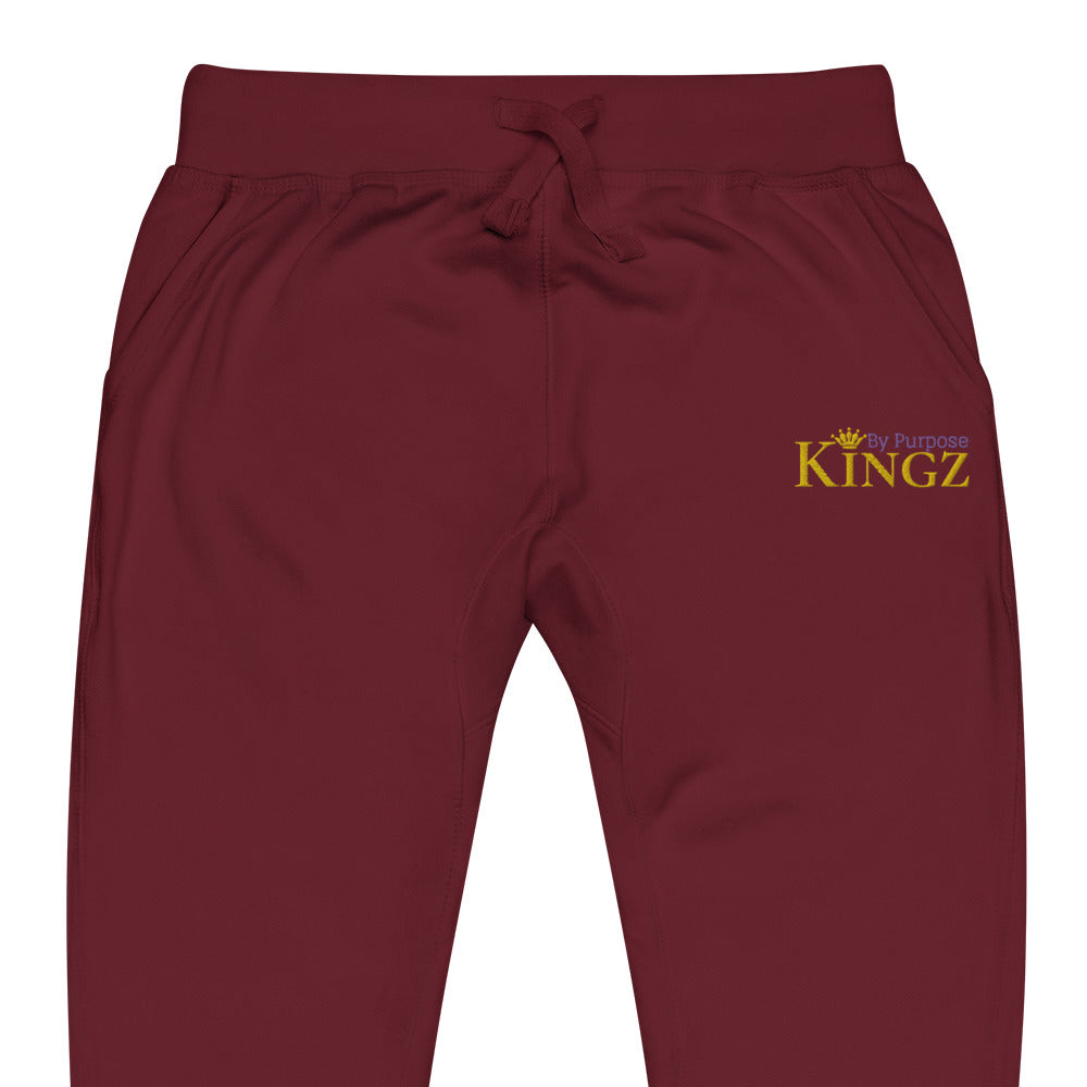 Kingz By Purpose Royal Combo (Gold/Lila/Gold) Fleece-Jogginghose