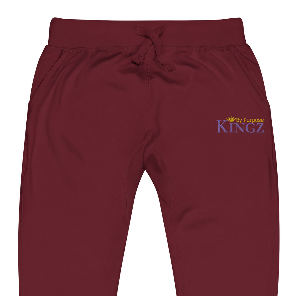 Kingz By Purpose Royal Combo (Lila/Gold/Gold) Fleece-Jogginghose