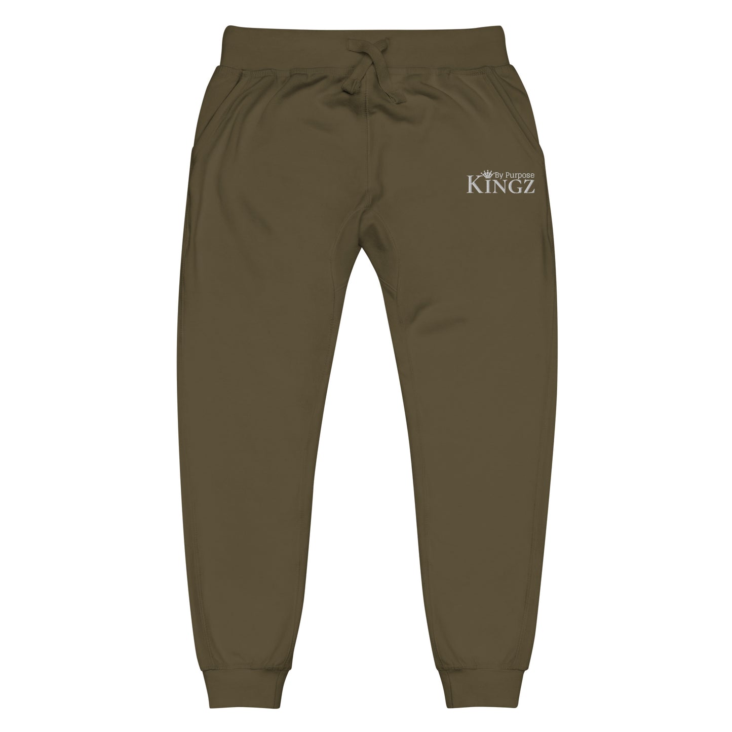 Kingz By Purpose White Fleece Sweatpants