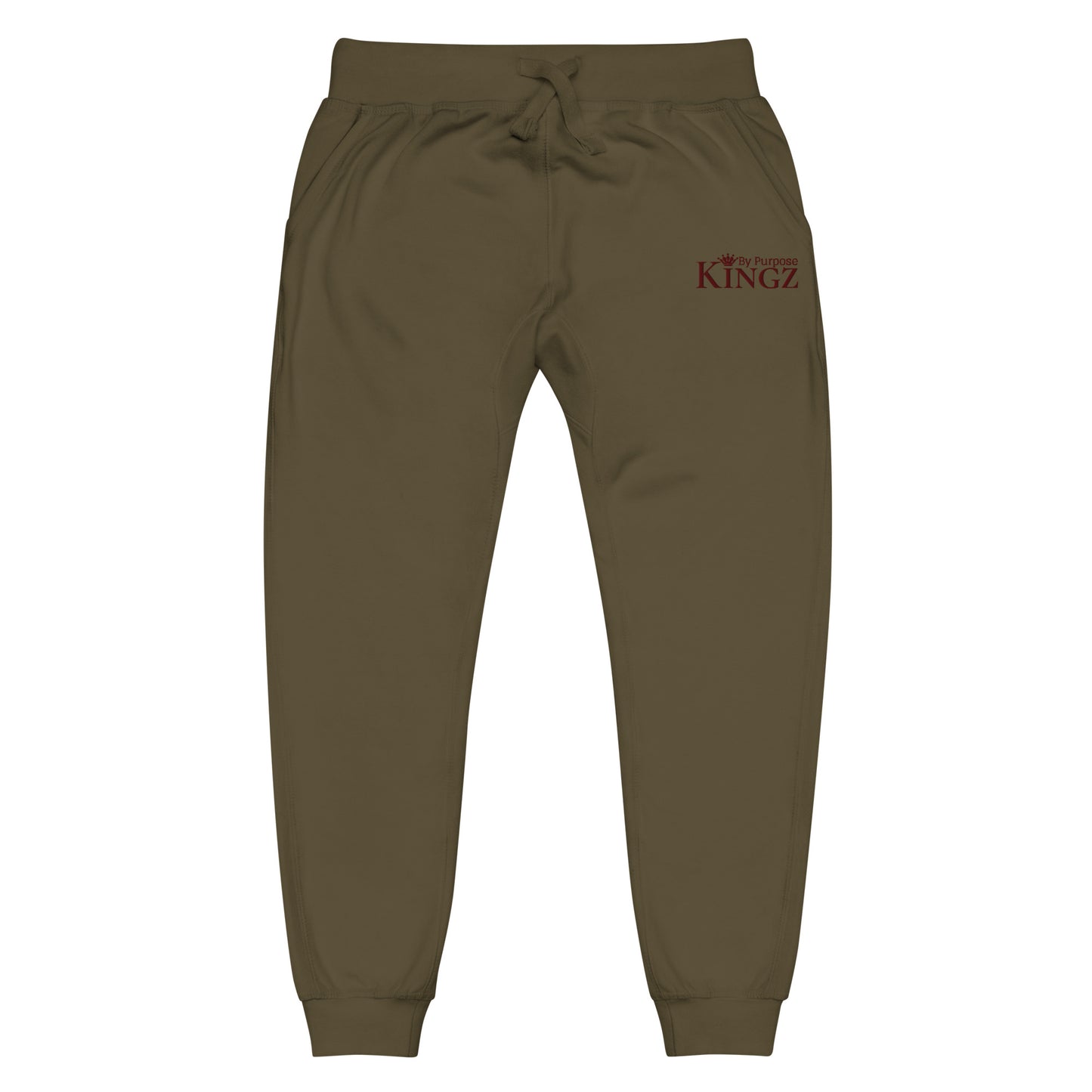 Kingz By Purpose Maroon Fleece Sweatpants