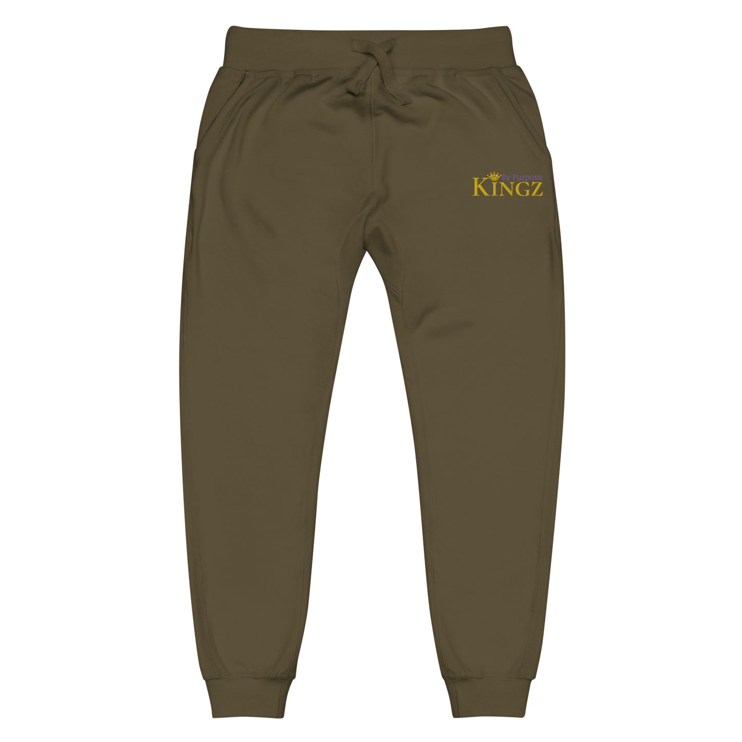 Kingz By Purpose Royal Combo (Gold/Lila/Gold) Fleece-Jogginghose