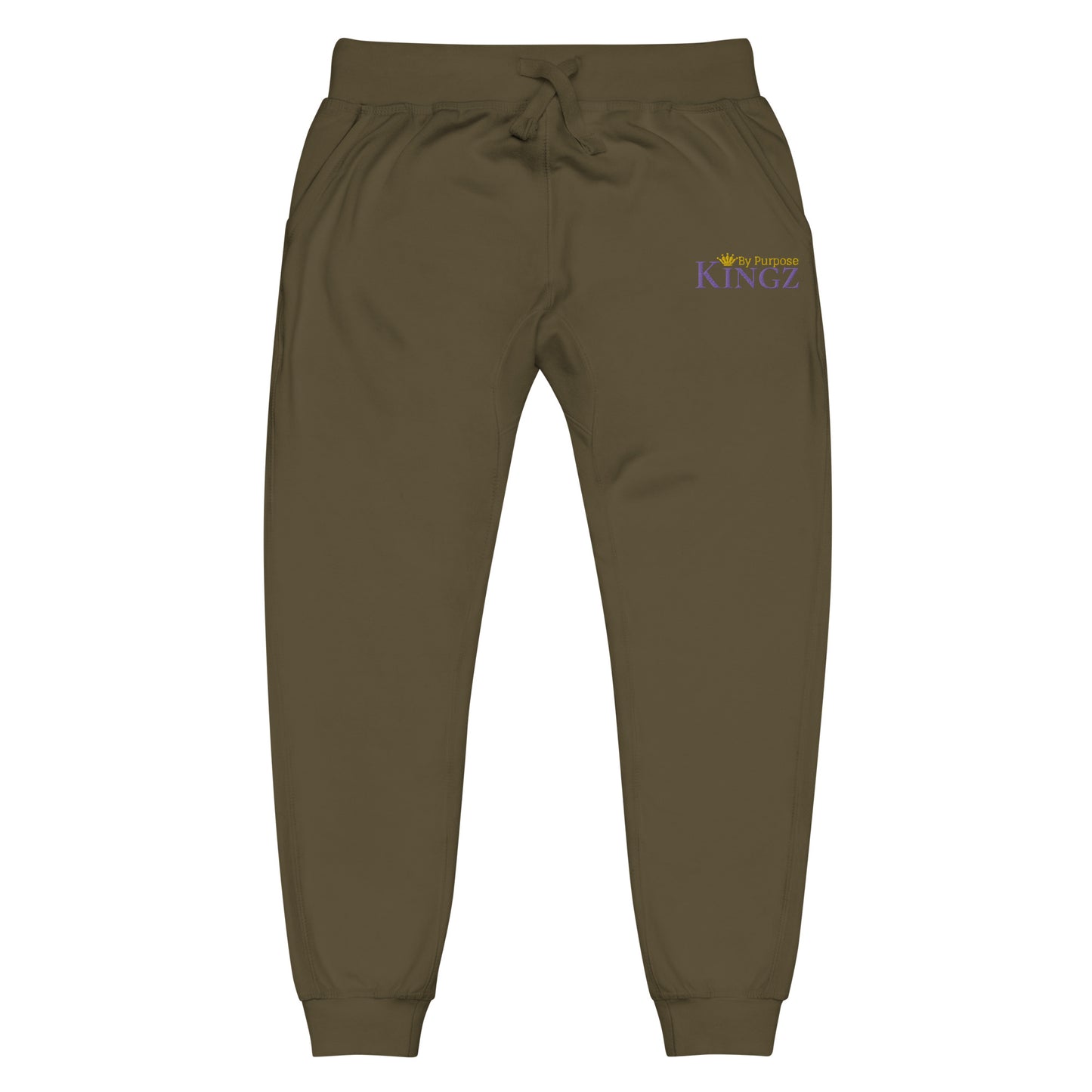 Kingz By Purpose Royal Combo (Lila/Gold/Gold) Fleece-Jogginghose