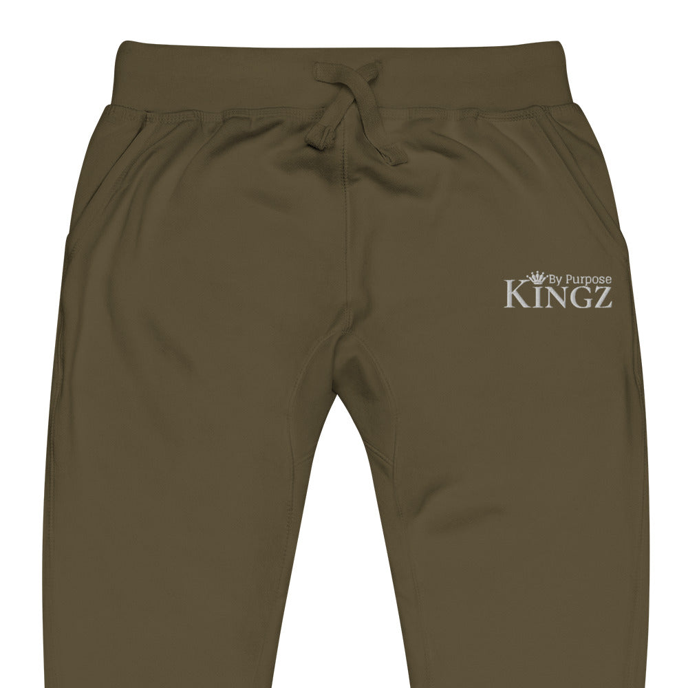 Kingz By Purpose White Fleece Sweatpants