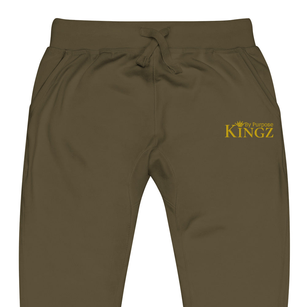 Kingz By Purpose – Fleece-Jogginghose in Royal Gold