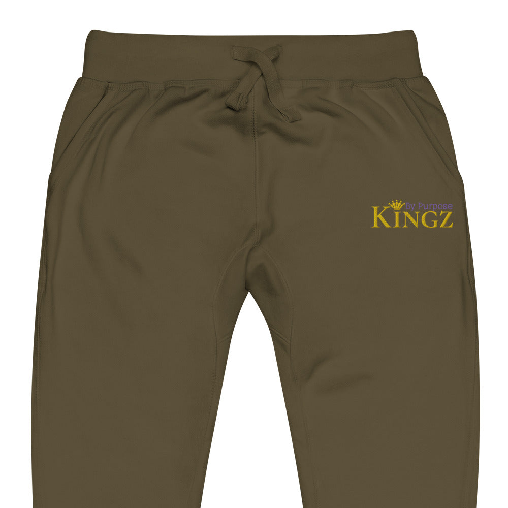 Kingz By Purpose Royal Combo (Gold/Lila/Gold) Fleece-Jogginghose