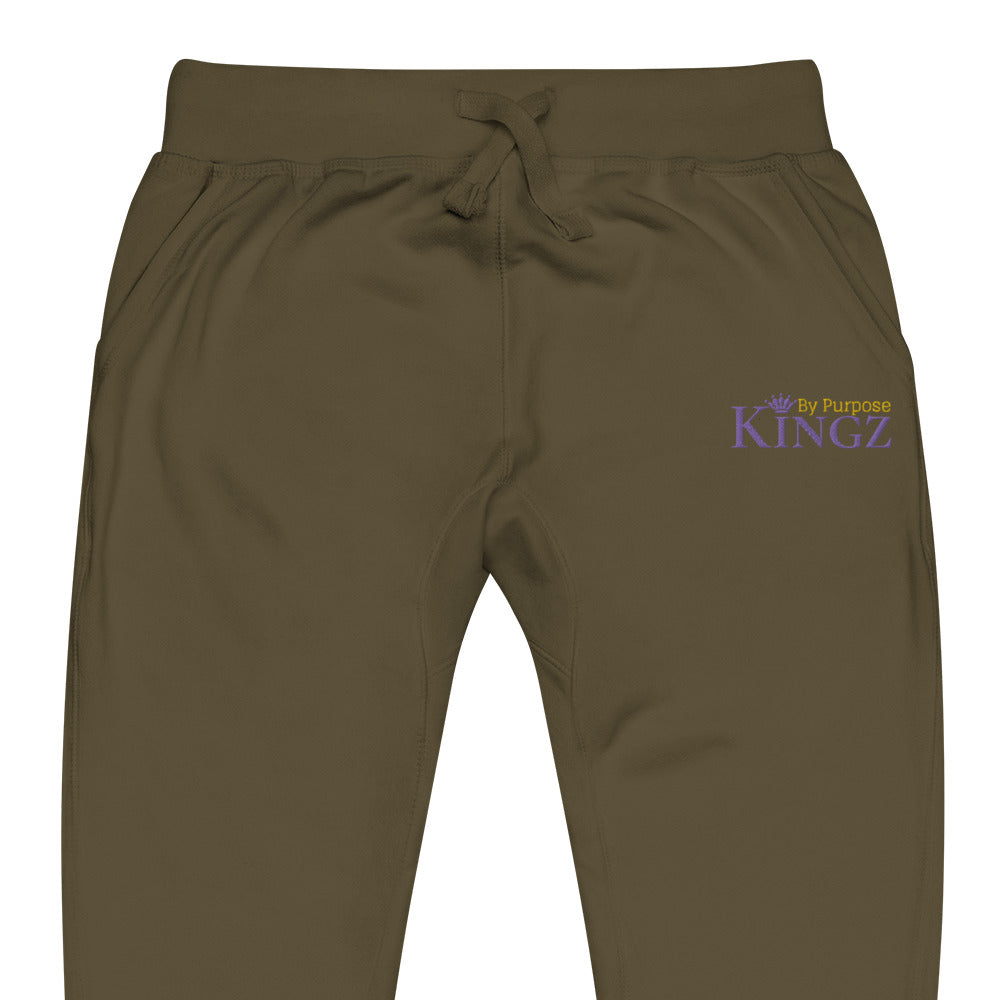 Kingz By Purpose Royal Combo (Lila/Gold/Lila) Fleece-Jogginghose