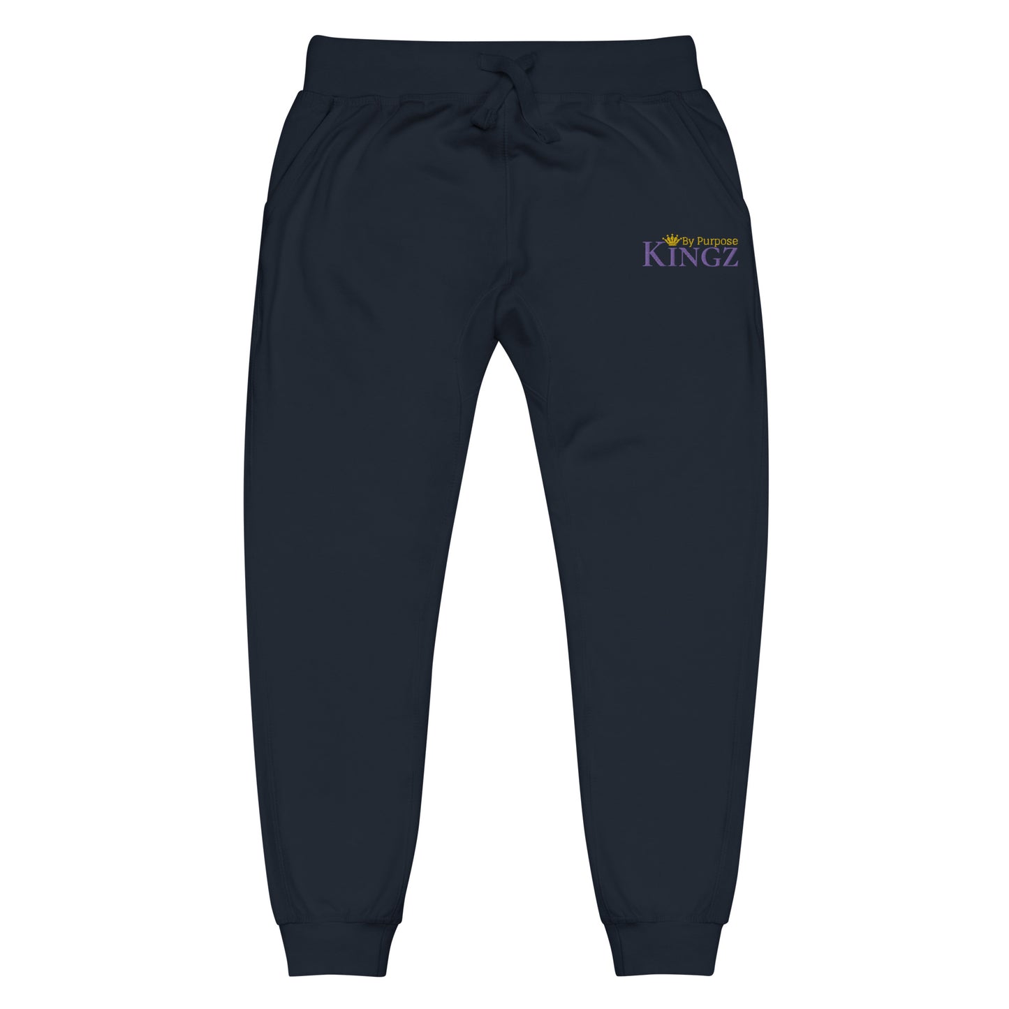 Kingz By Purpose Royal Combo (Lila/Gold/Gold) Fleece-Jogginghose