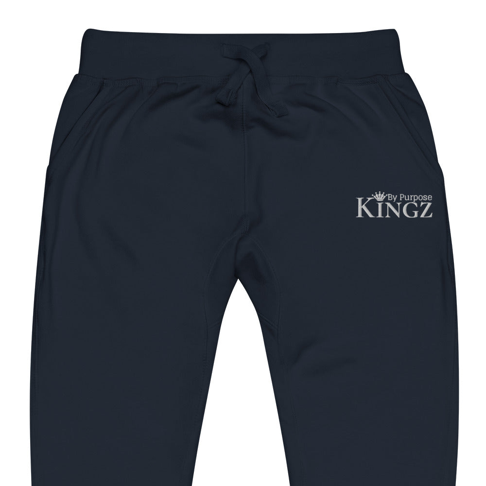 Kingz By Purpose White Fleece Sweatpants