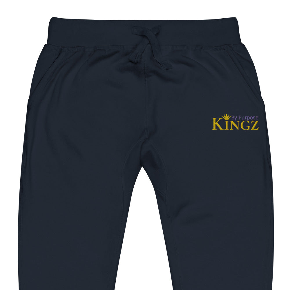 Kingz By Purpose Royal Combo (Gold/Lila/Gold) Fleece-Jogginghose