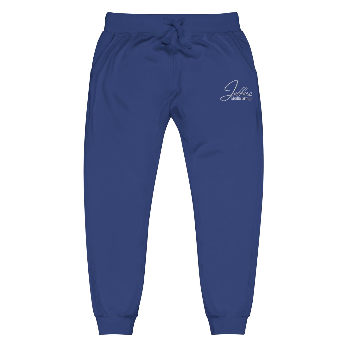 Jeffers Media Group White Fleece Sweatpants