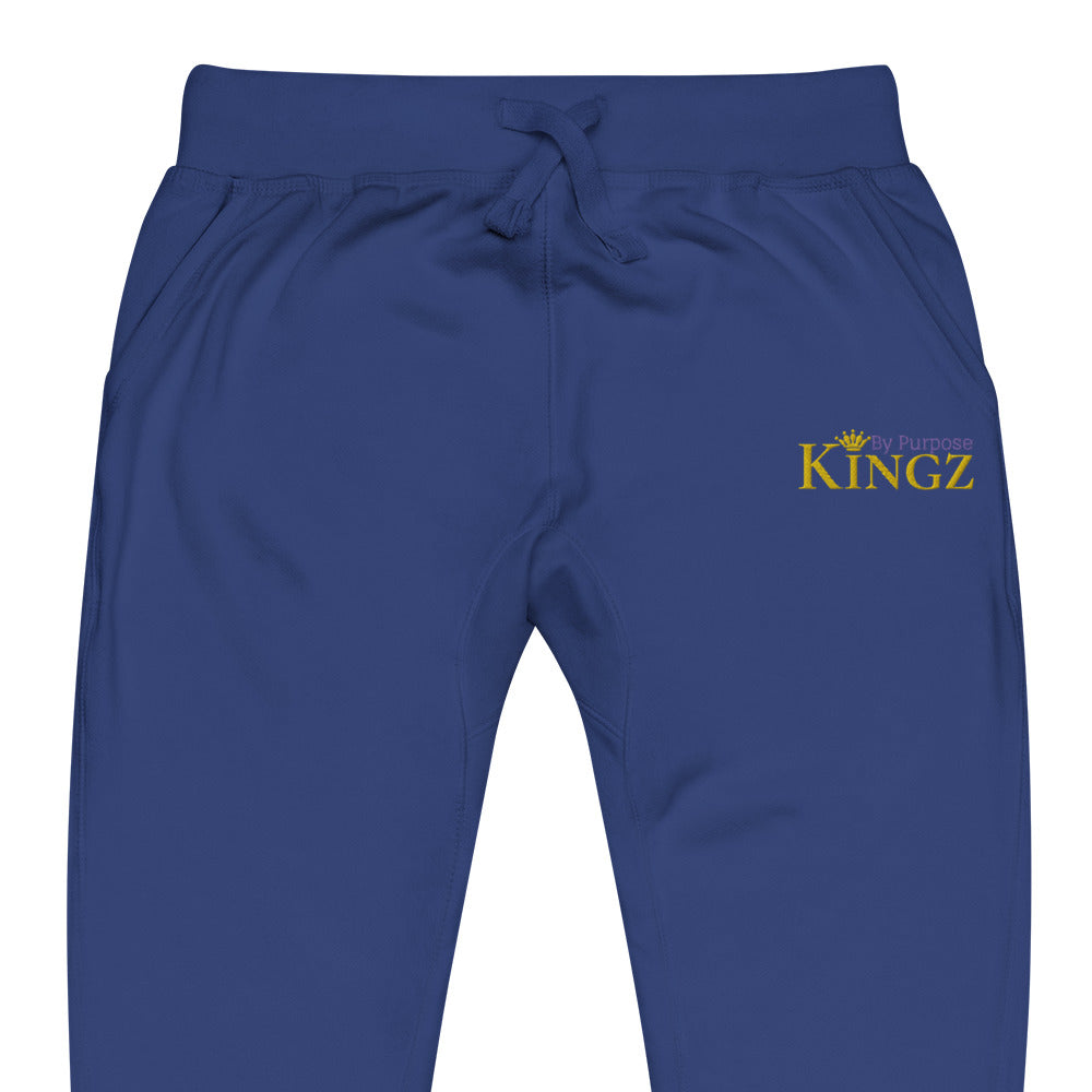 Kingz By Purpose Royal Combo (Gold/Lila/Gold) Fleece-Jogginghose