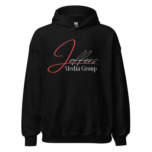 Jeffers Media Group Red J/White Hoodie