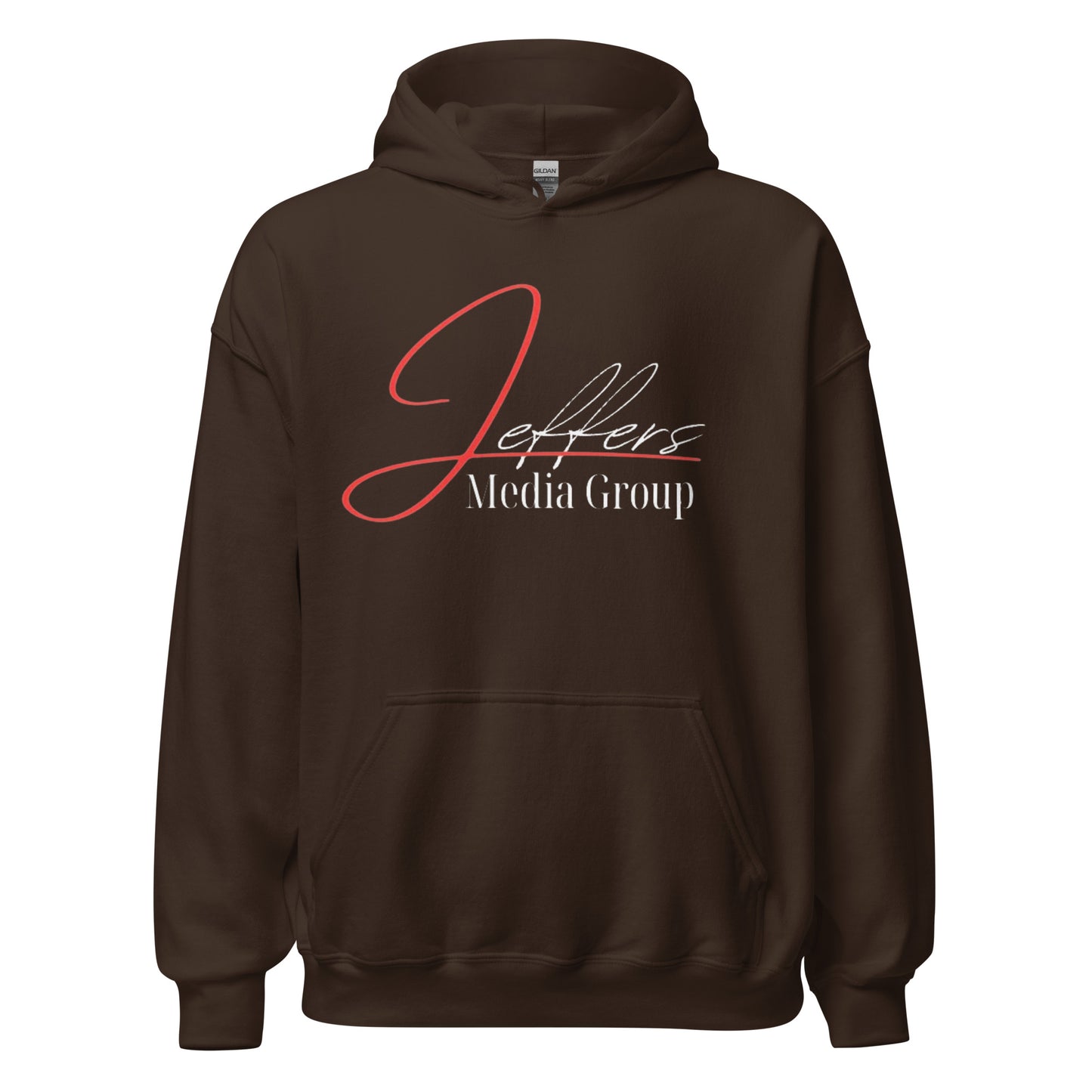 Jeffers Media Group Red J/White Hoodie
