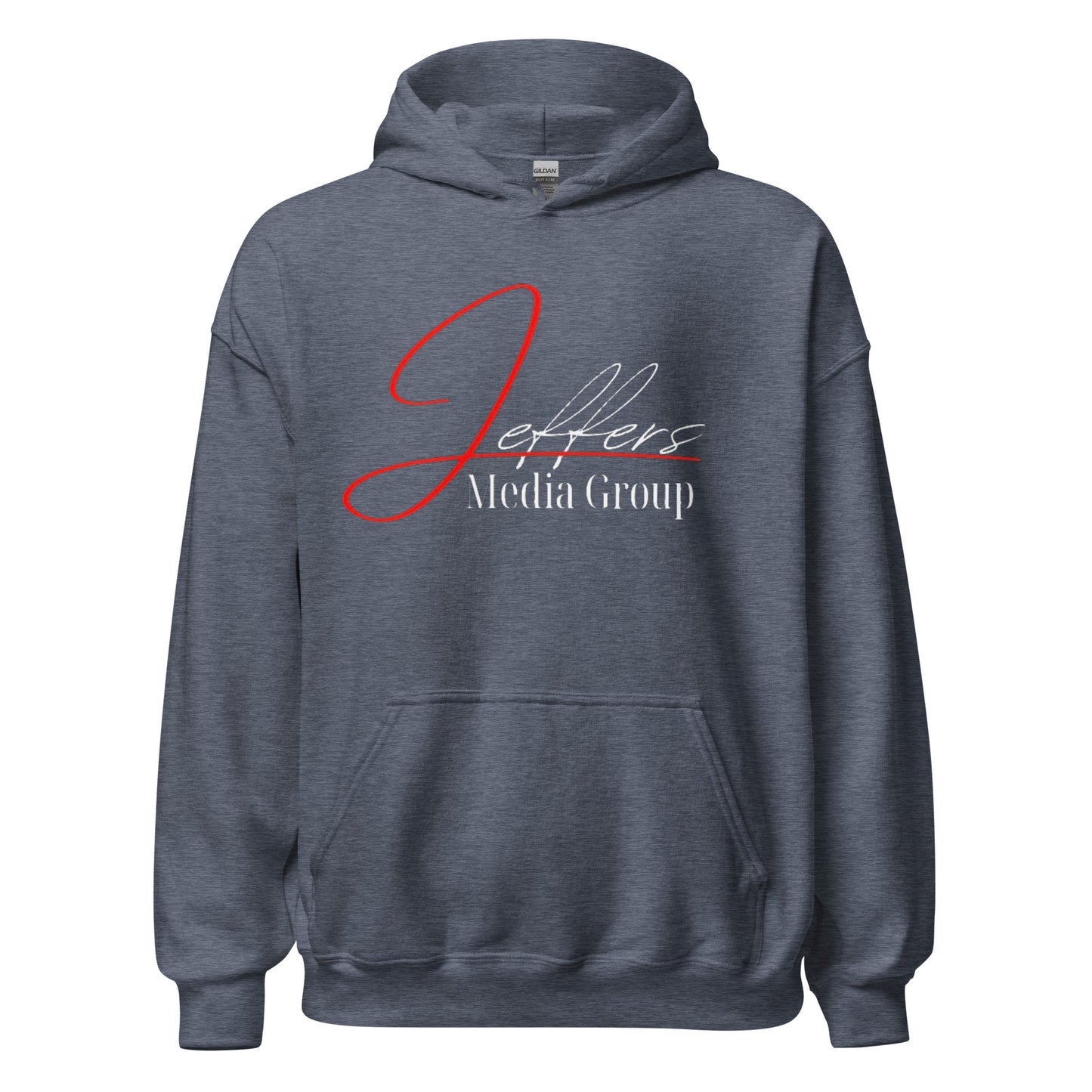 Jeffers Media Group Red J/White Hoodie
