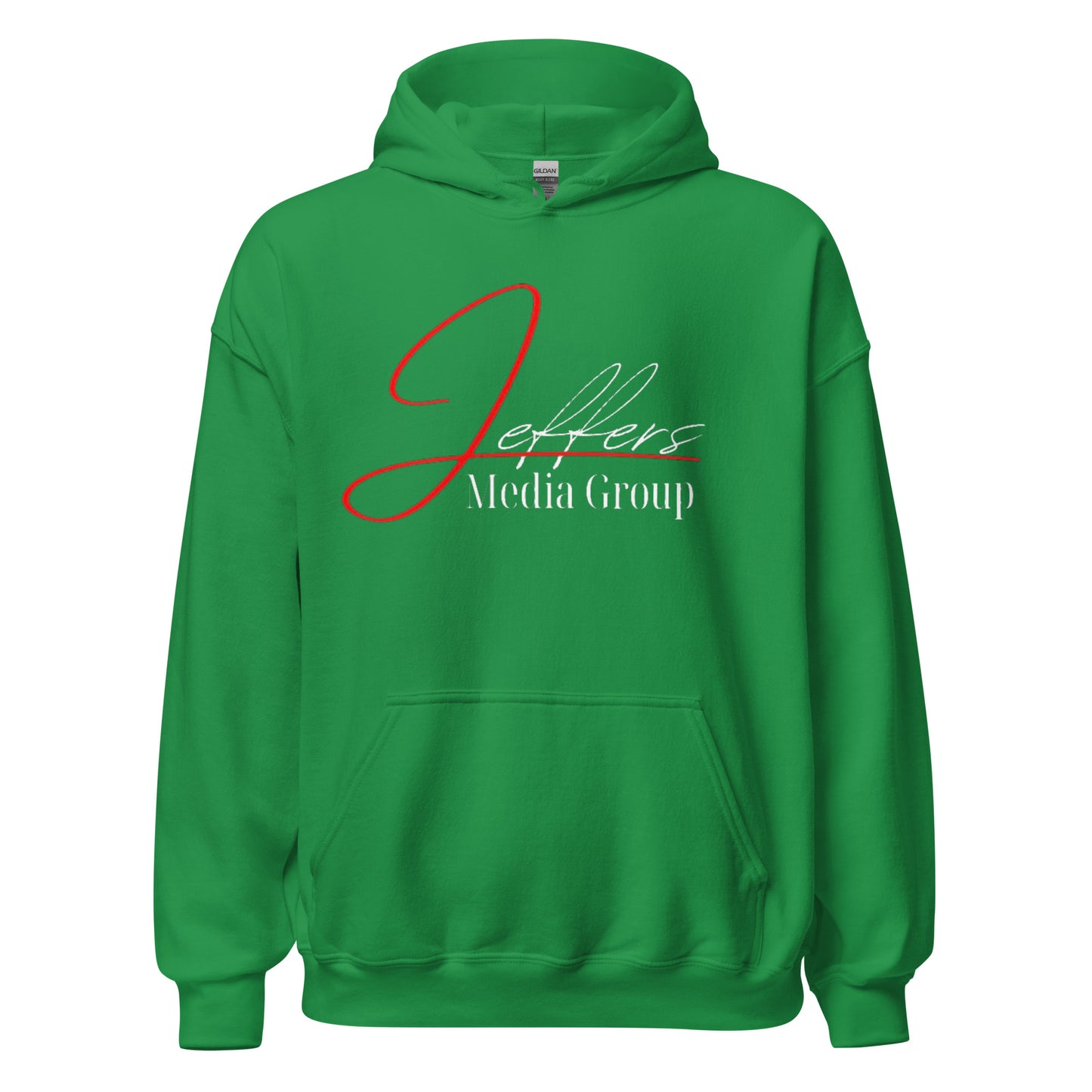 Jeffers Media Group Red J/White Hoodie