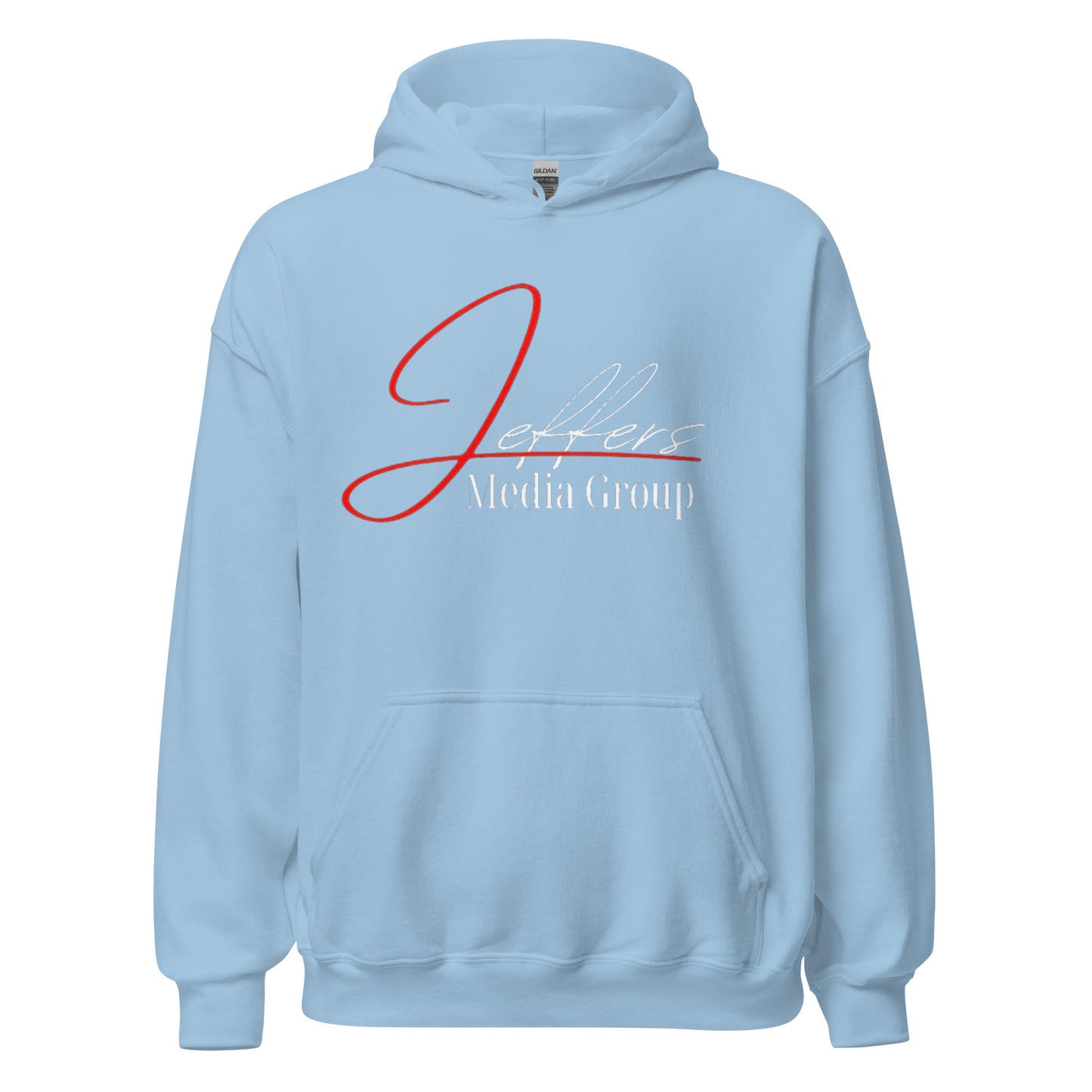 Jeffers Media Group Red J/White Hoodie