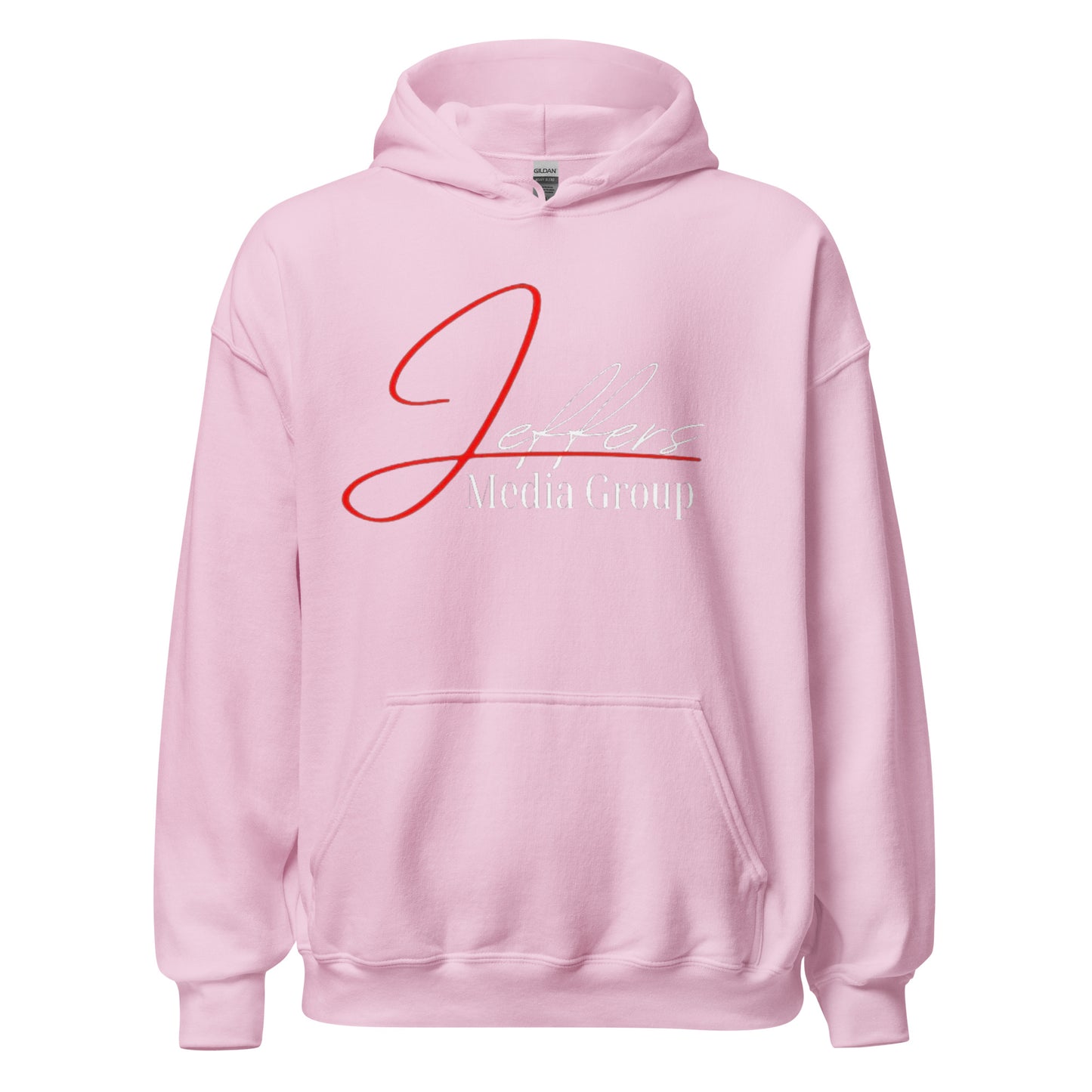 Jeffers Media Group Red J/White Hoodie