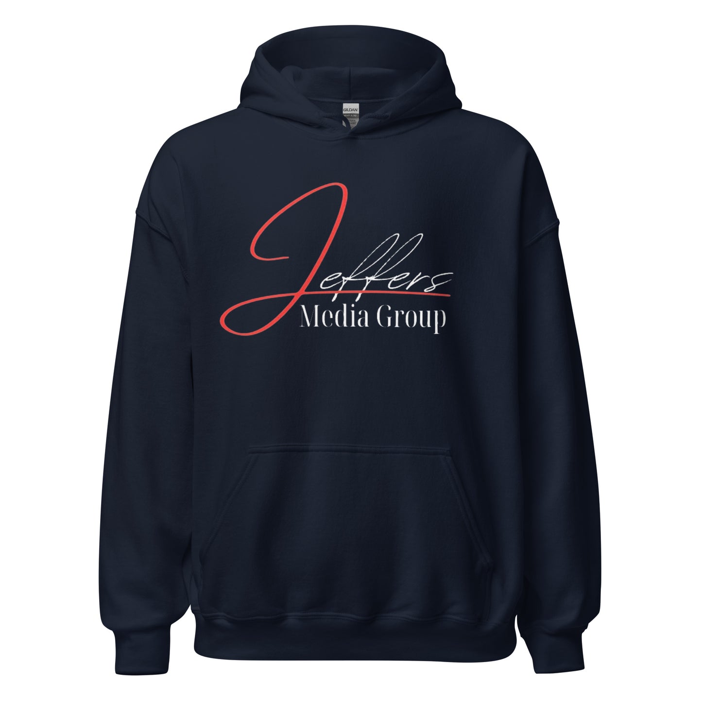 Jeffers Media Group Red J/White Hoodie