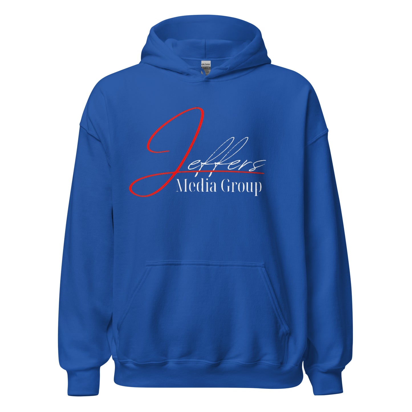 Jeffers Media Group Red J/White Hoodie