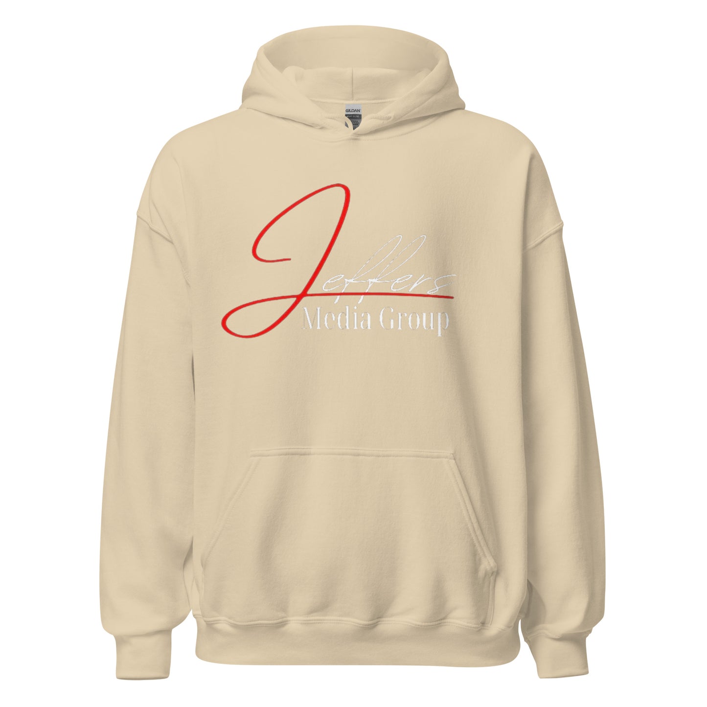 Jeffers Media Group Red J/White Hoodie