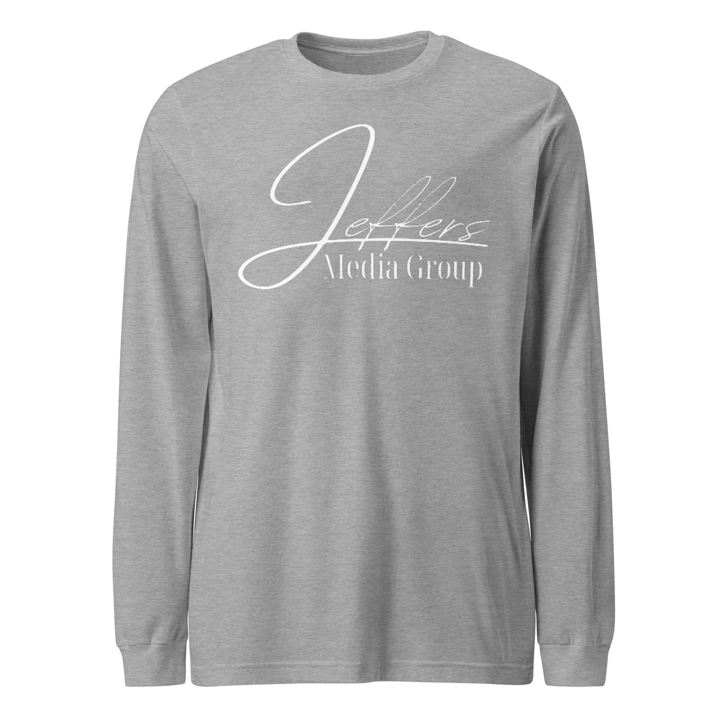 Weißes Langarm-T-Shirt der Jeffers Media Group