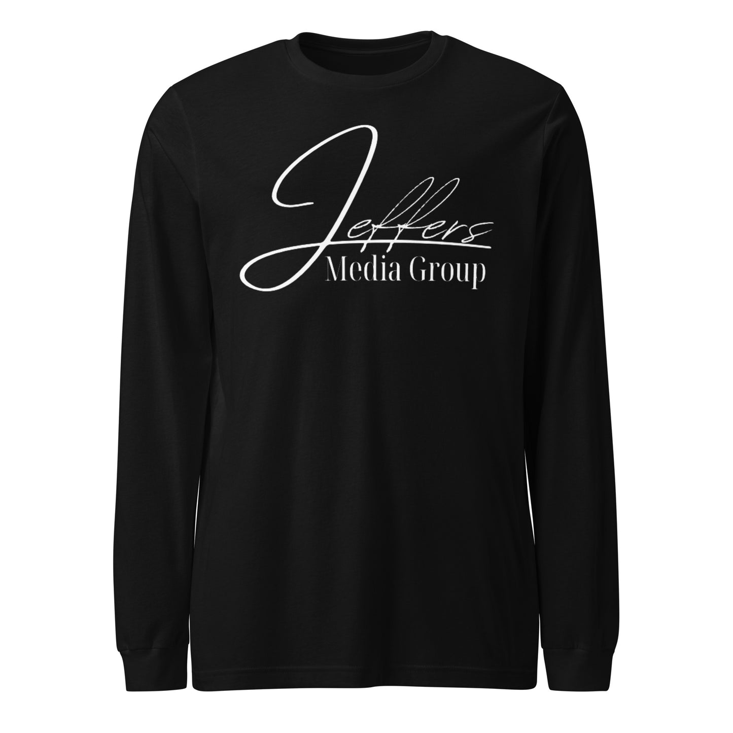 Weißes Langarm-T-Shirt der Jeffers Media Group