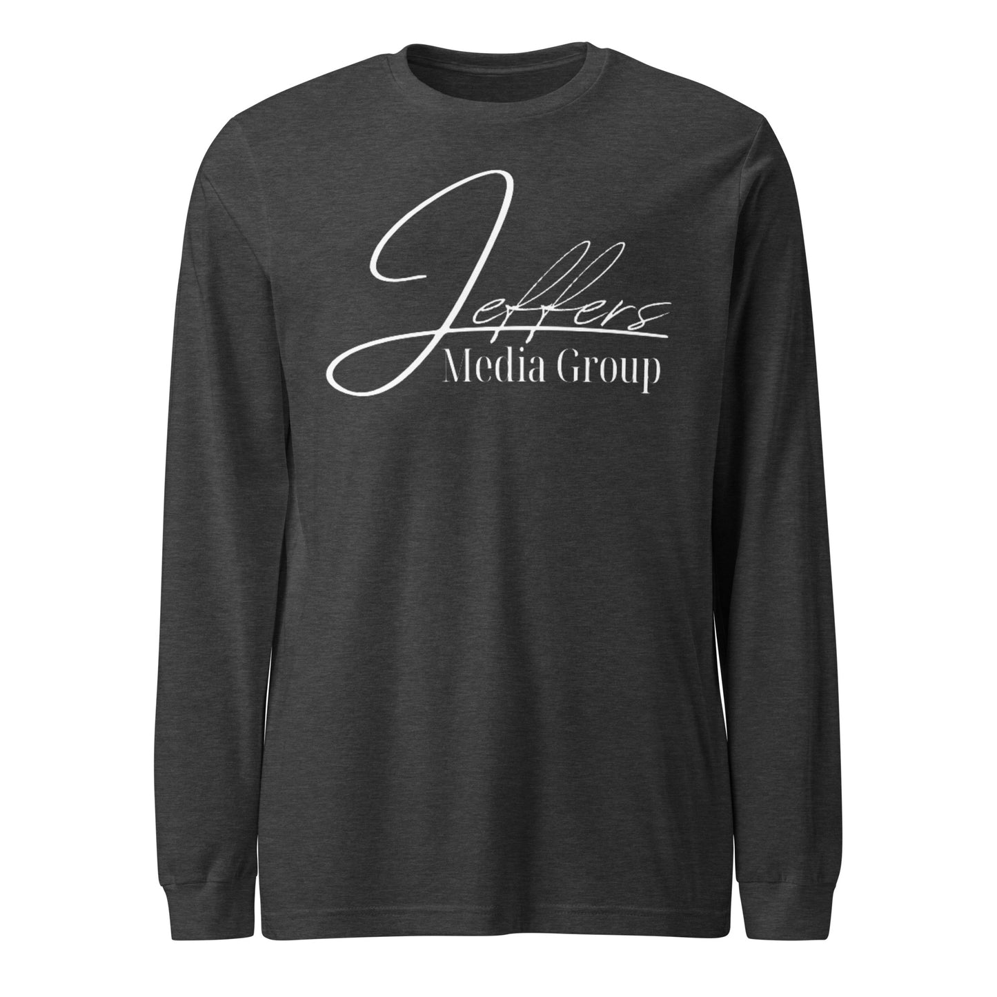 Weißes Langarm-T-Shirt der Jeffers Media Group
