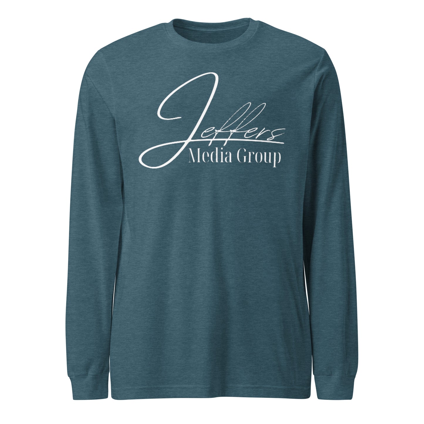 Weißes Langarm-T-Shirt der Jeffers Media Group