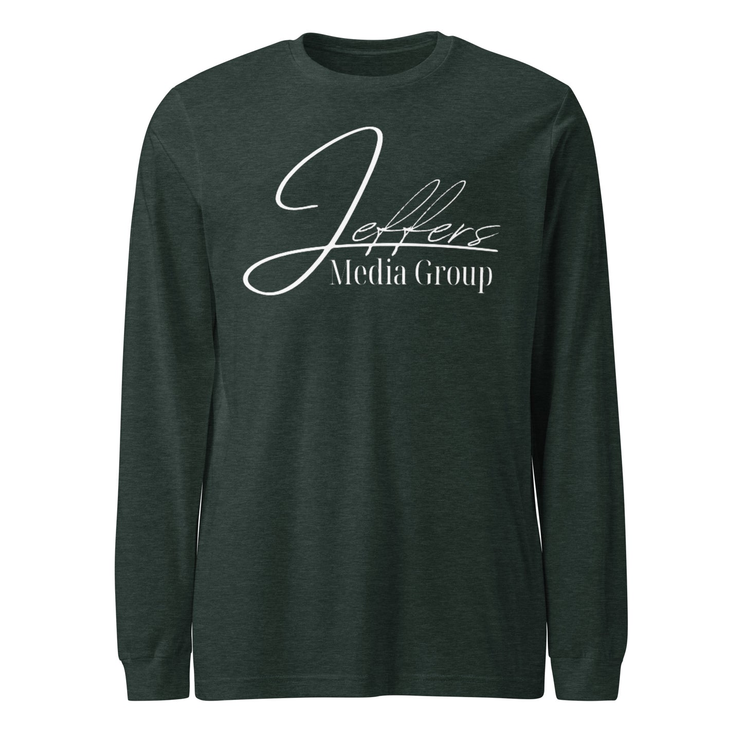 Weißes Langarm-T-Shirt der Jeffers Media Group