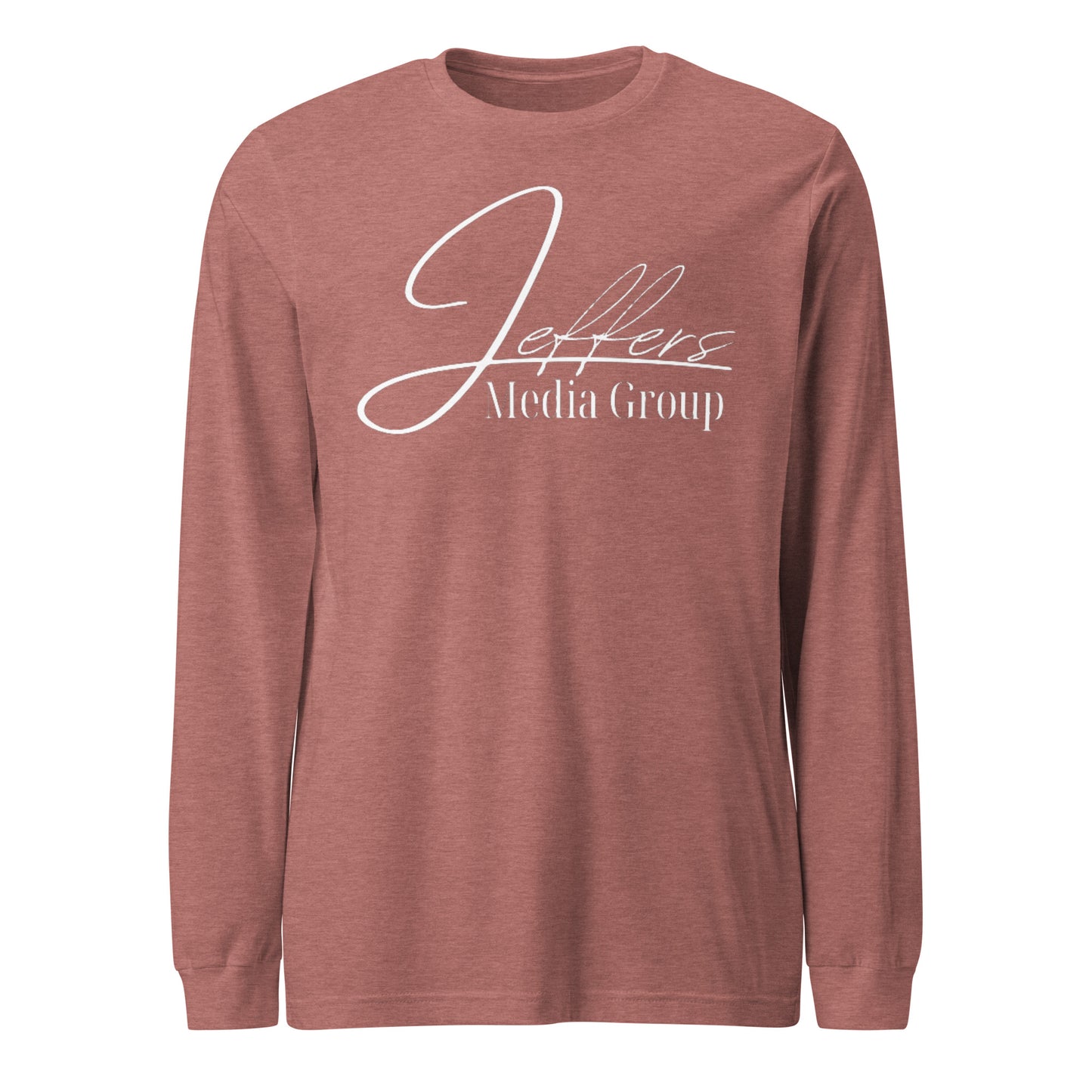 Weißes Langarm-T-Shirt der Jeffers Media Group