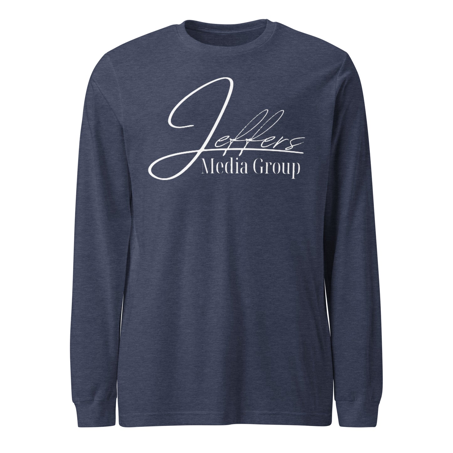 Weißes Langarm-T-Shirt der Jeffers Media Group