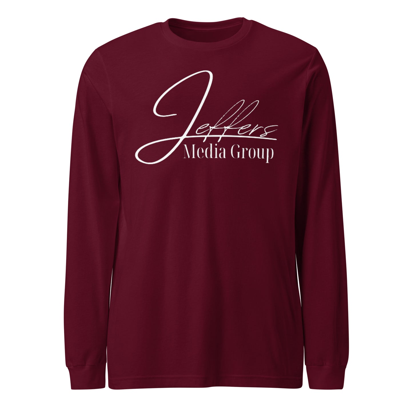 Weißes Langarm-T-Shirt der Jeffers Media Group