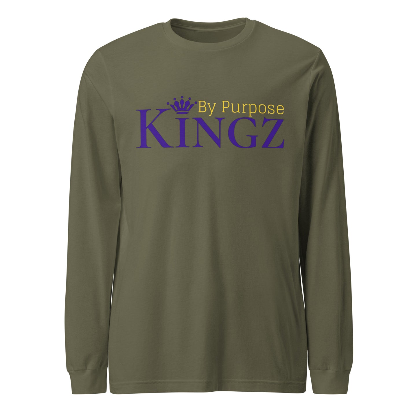 Kingz By Purpose Royal Combo (Purple/Gold/Purple) Long Sleeve Tee