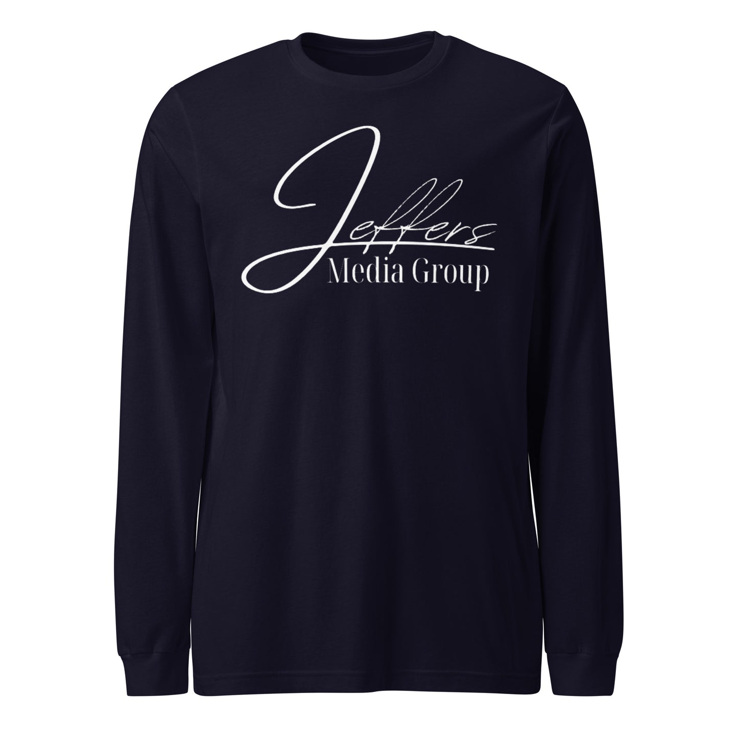 Weißes Langarm-T-Shirt der Jeffers Media Group