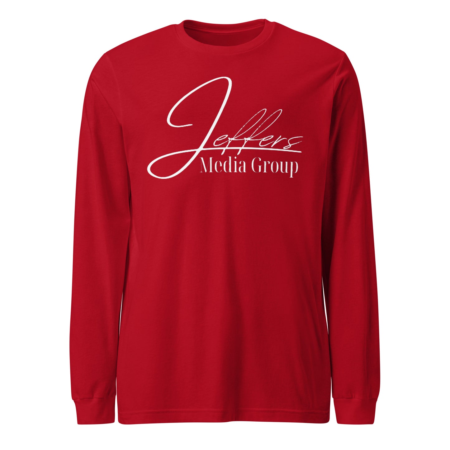 Weißes Langarm-T-Shirt der Jeffers Media Group