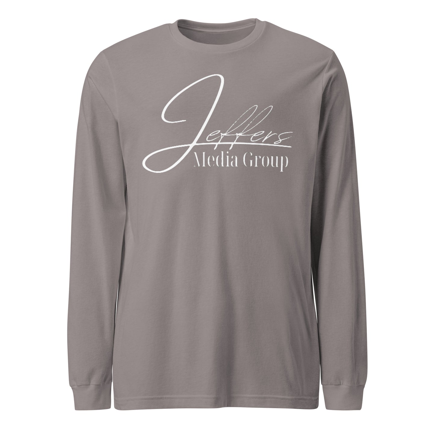 Weißes Langarm-T-Shirt der Jeffers Media Group